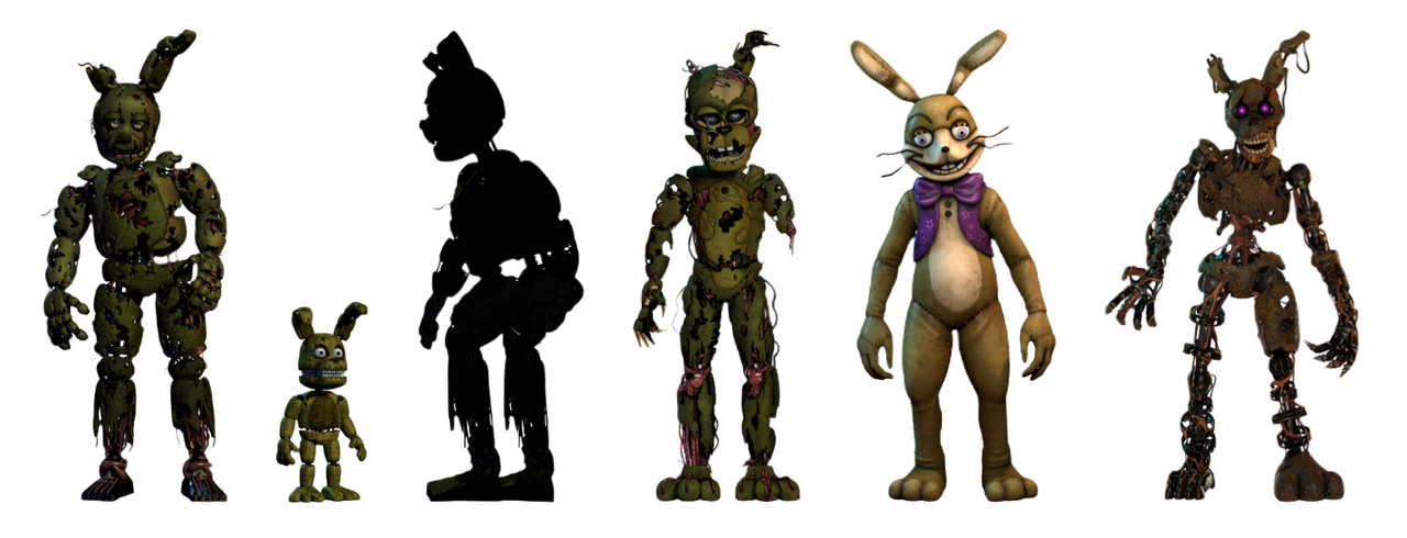 Evolution of Springtrap by CoolTeen15 on DeviantArt