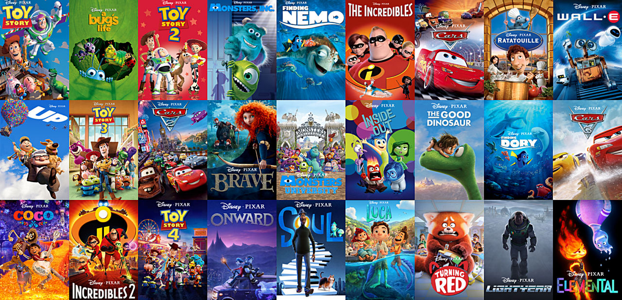 Disney Pixar Movies (1995 - 2023) by CoolTeen15 on DeviantArt