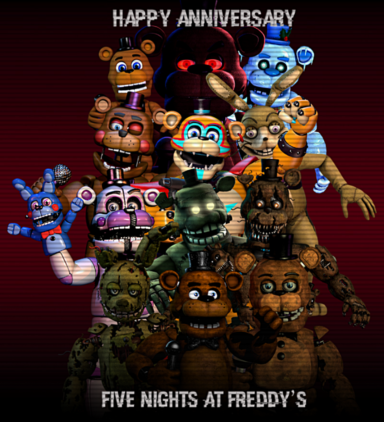 FNAF (10 Games and 9 Years) Happy Anniversary by CoolTeen15 on DeviantArt