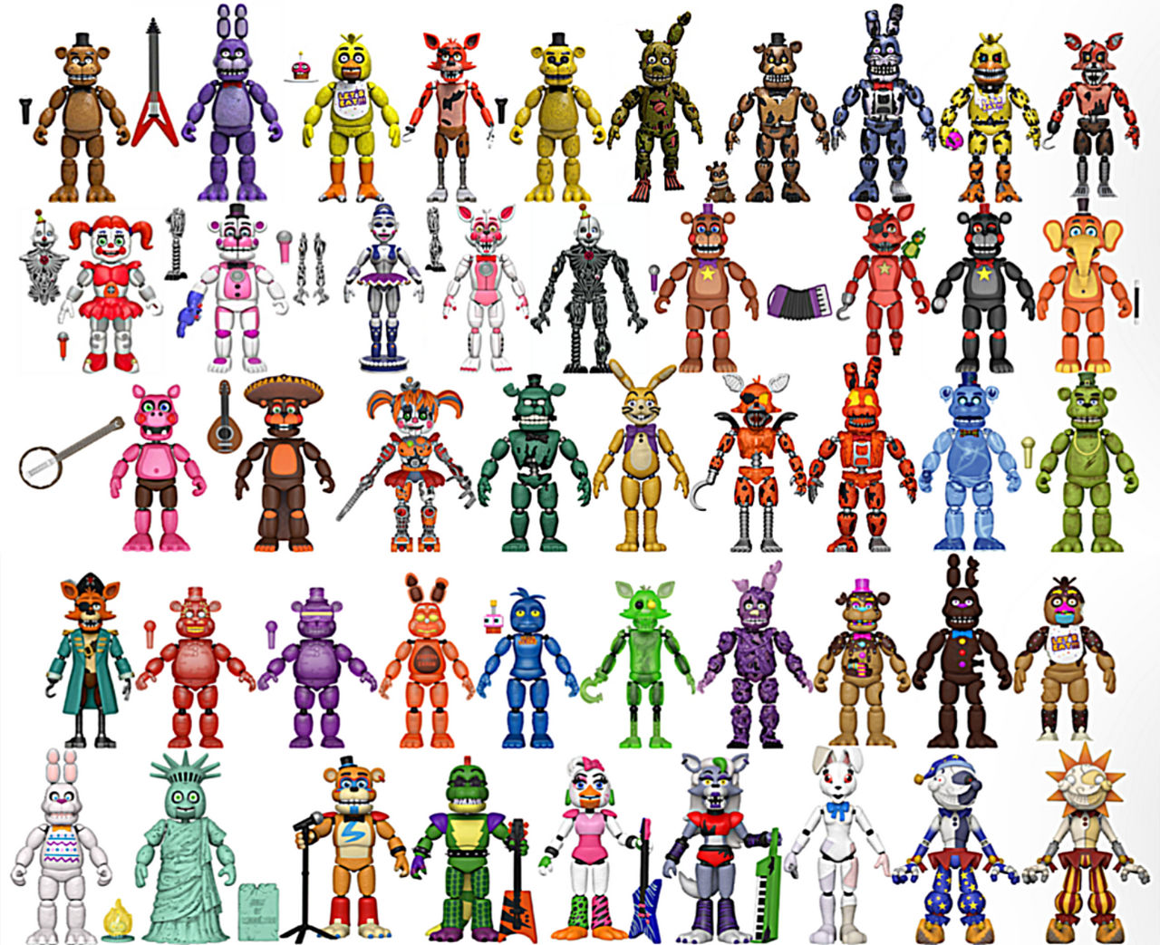 All FNAF Funko Action Figures!!! by CoolTeen15 on DeviantArt