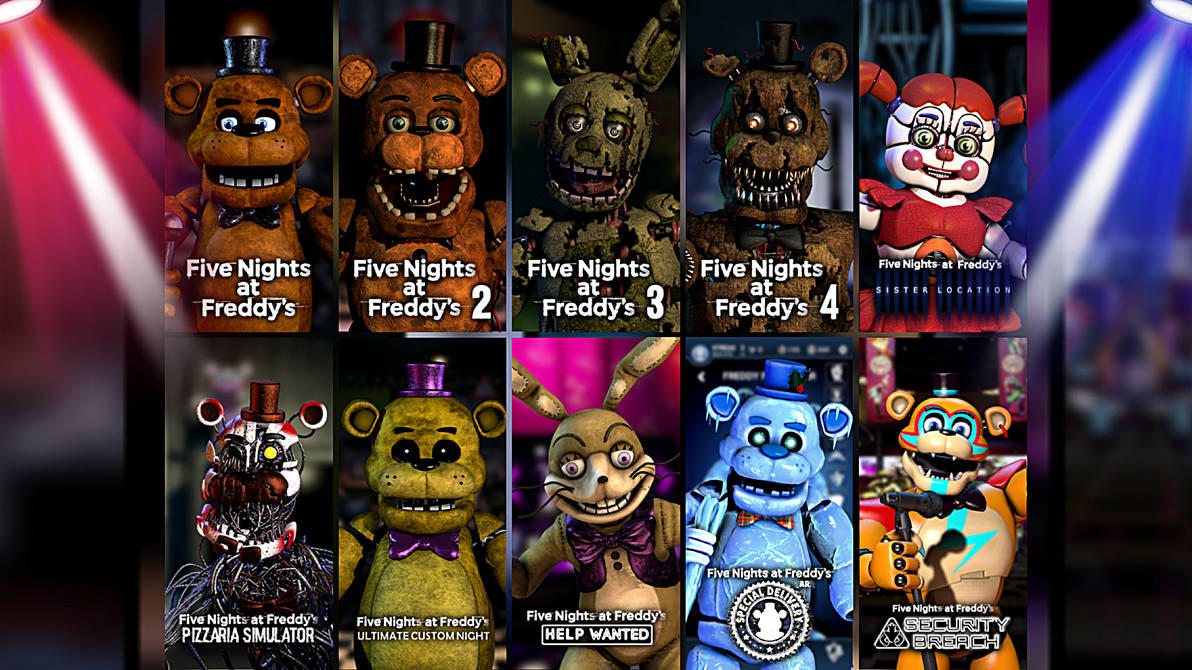 Fna Collection The FNAF Collection by CoolTeen15 on DeviantArt