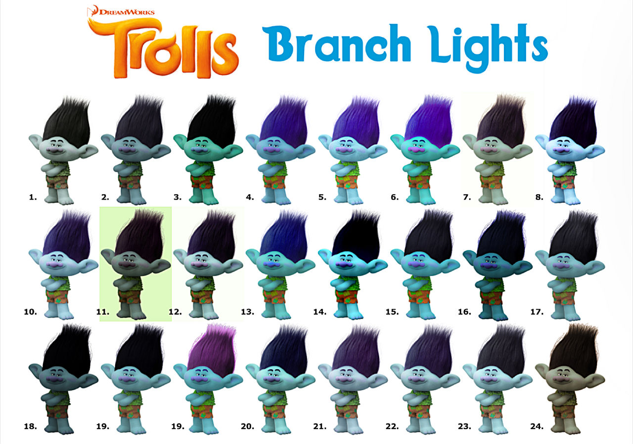 Branch Colors Trolls
