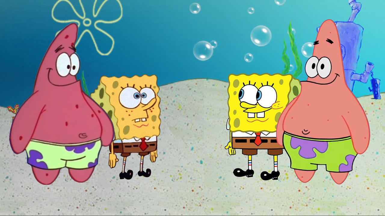 Old and new SpongeBob and Patrick meet each other by CoolTeen15 on