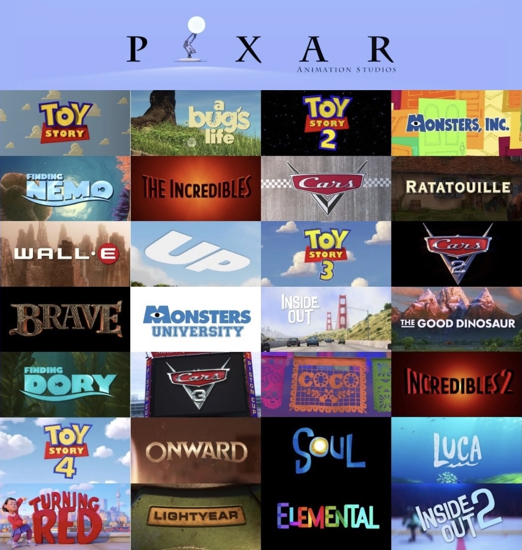 Disney-Pixar Title Cards (1995 - 2024) by CoolTeen15 on DeviantArt