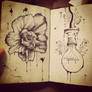 Flower and lightbulb