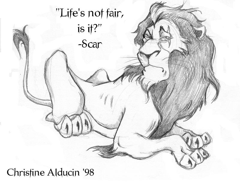 Scar Lion King Life's Not Fair