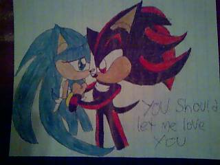 Shadow and Female Sonic kiss by PrincessShannon07 on DeviantArt