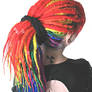 Rainbow Synthetic Dreads