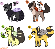 Bumblecat Adoptables 400 points each (CLOSED)