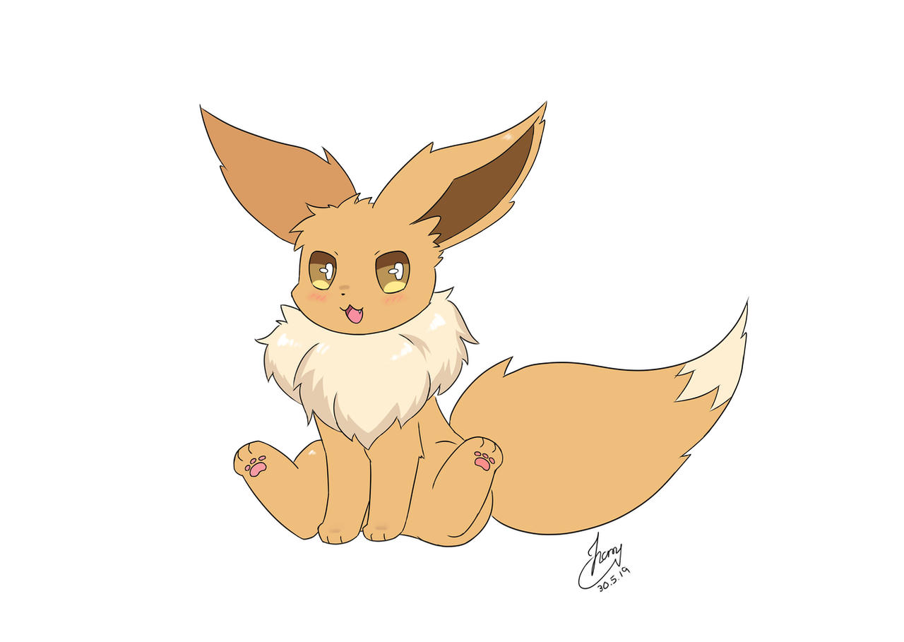 Eevee Sitting By Sour Orange On DeviantArt