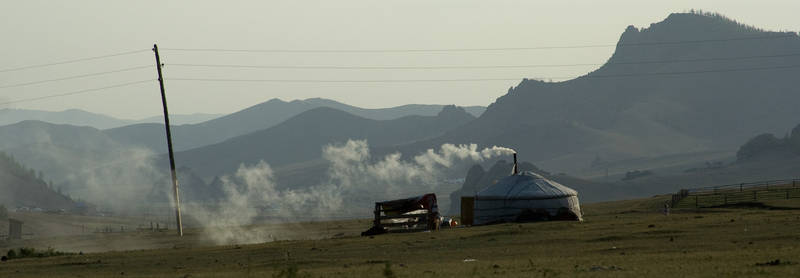 Smoke on the steppe