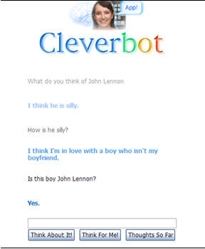 Cleverbot Likes John Lennon?