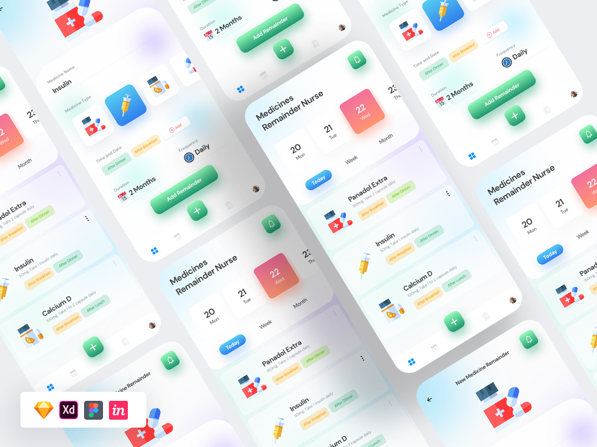 Free Figma UI Templates - Medical App UI by uimates on DeviantArt
