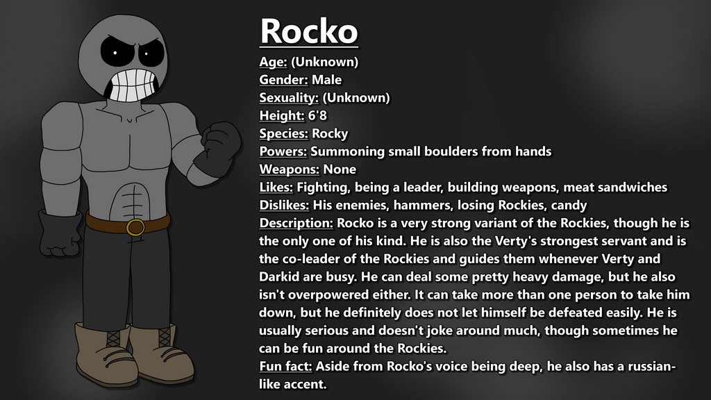 Rocko - Official Bio by ZertyArtTV on DeviantArt