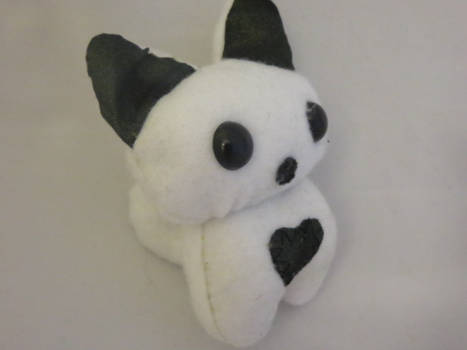 Black and White Plushie Cat