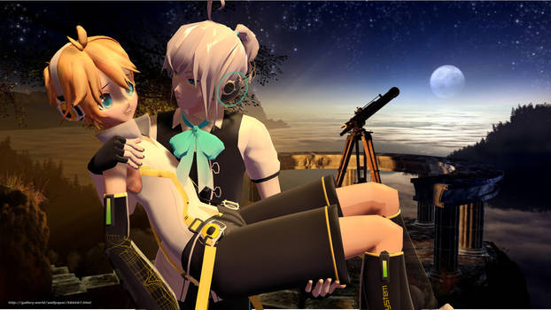 MMD Piko x Len At Night