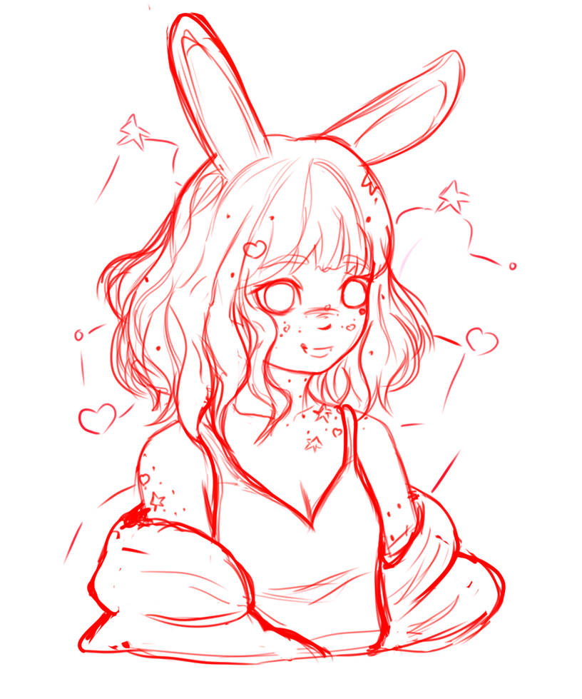 Bunny girl sketch by Liisureede on DeviantArt