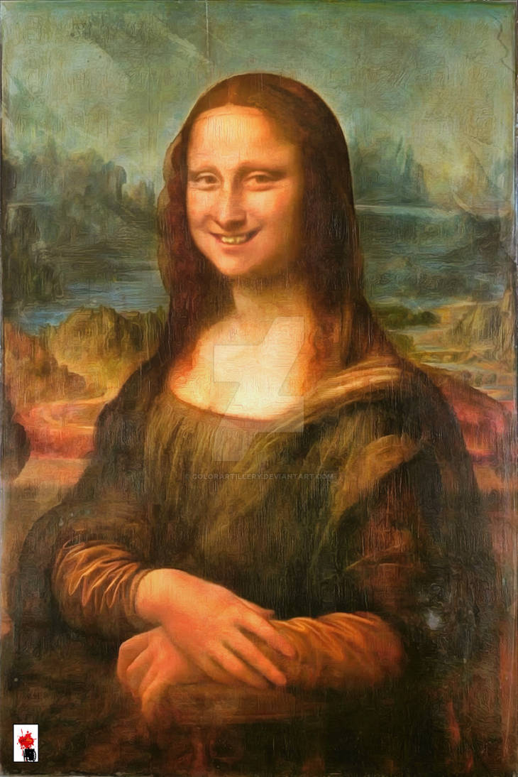The Smiling Mona Lisa By ColorARTillery On DeviantArt the-smiling-mona-lisa-by-colorartillery-on-deviantart
