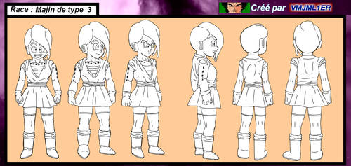 base majin fille type 3