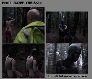 UNDER THE SKIN - Scarlett Johansson - alien noir by VMJML1er