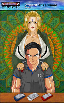 Tsunade (naruto) et Vincent (version DBZ)