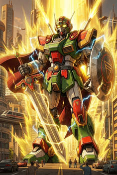 Bioman et Great Saiyaman mecha geant