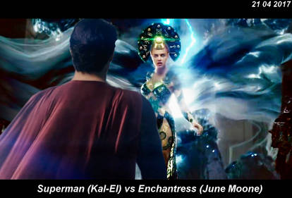 Superman (Kal-El) vs Enchanteresse (June Moone)