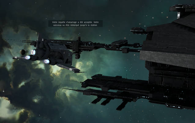 Vaisseau Caldari,amarrage