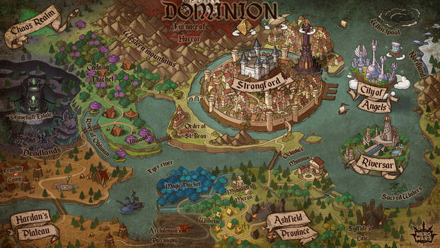 Hero Wars,map,carte,Dominion
