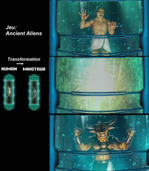Jeu,alien theories,Transformation,Humain,Minotaure