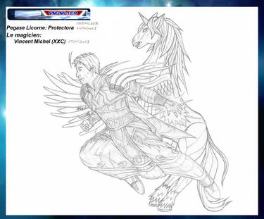 Fantastique,Pegase Licorne et le Magicien