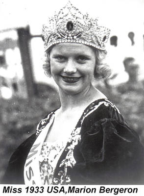 Miss 1933 USA,Marion Bergeron