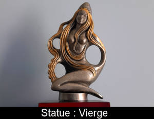 Statue,Vierge,medieval