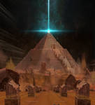 Paysage,pyramide,lumiere