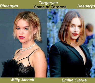Targaryen,Milly Alcock,Emilia Clarke,GameofThrones