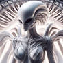 IA,alien femelle xeno,blanc