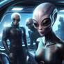 IA,Equipe alien roswell femelle,spaceship