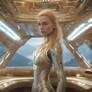 IA,Futur,solo,blonde,mecha suit,spaceship