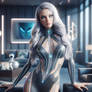 IA,futur,femme silver hairs,salon scifi,alien 2