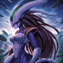 IA,DBZ,oc,solo,female hybride Alien Xenomorph