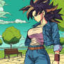 IA,DBZ,oc,solo,femme,jardin