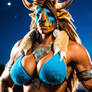 IA,hybrid female anthro cow,tauren