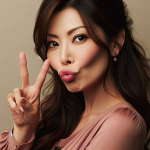 IA,solo,asia,femme,pouting mouth