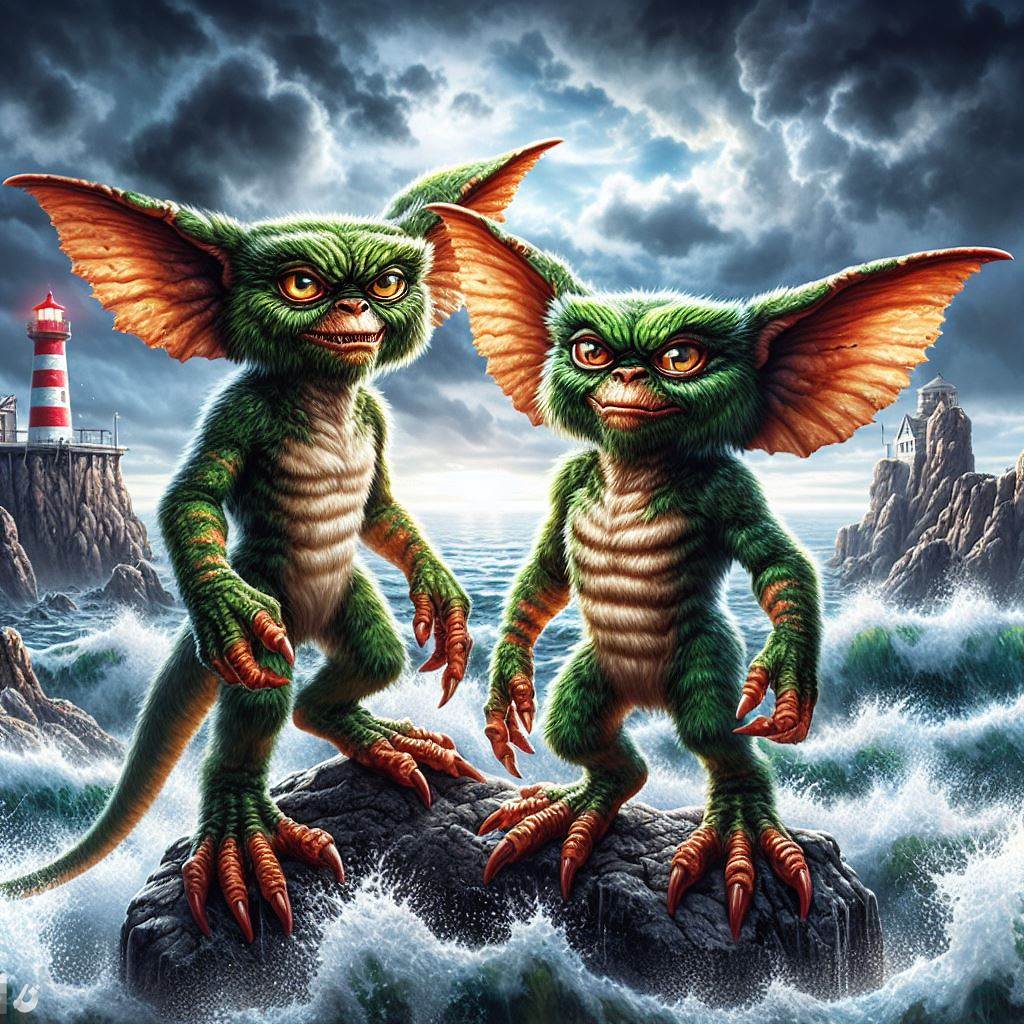 IA,gremlins,green fur,sea