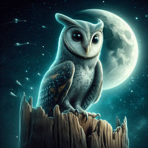 IA,animal,Hiboux,nuit,lune