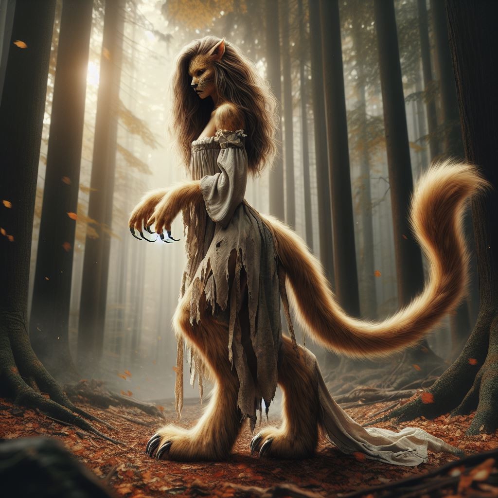 IA,anthro felin werelionne woman , (2)