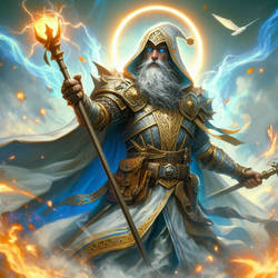 Magicien sorcier guerrier templier