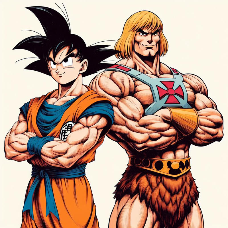 Goku meet Heman