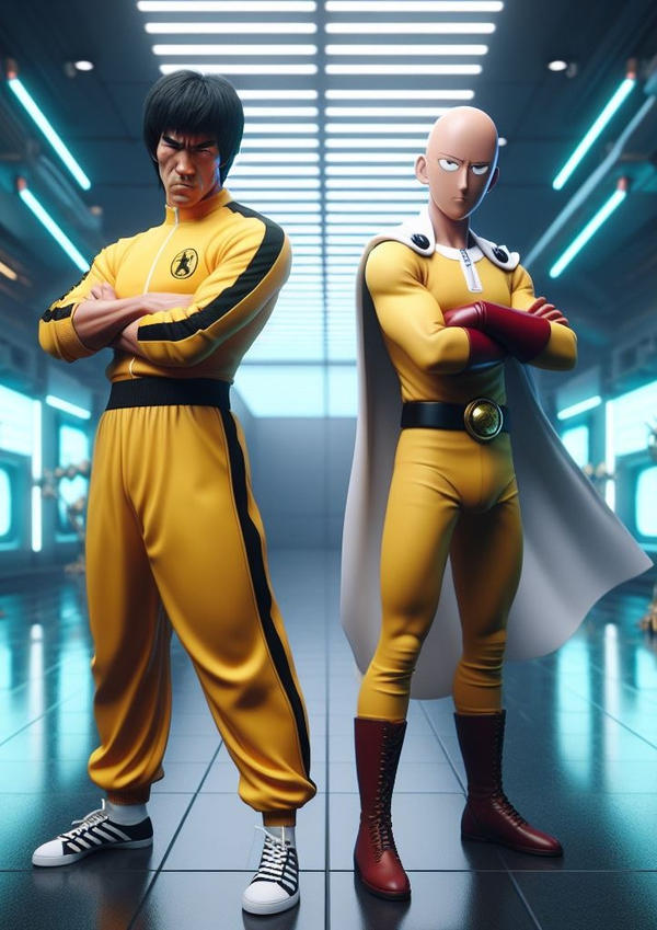 BruceLee meet saitama