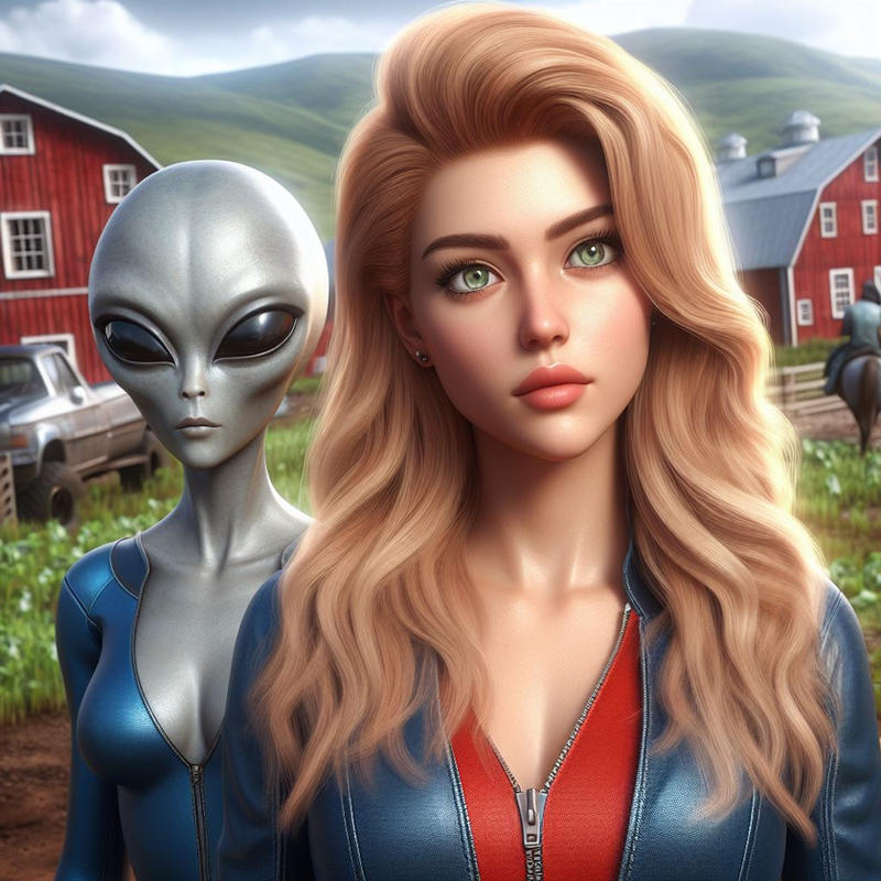 IA,RANCH alien roswell female blond duo